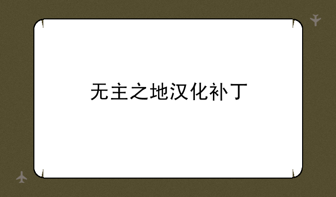 无主之地汉化补丁