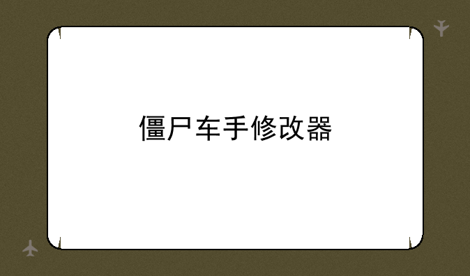 僵尸车手修改器