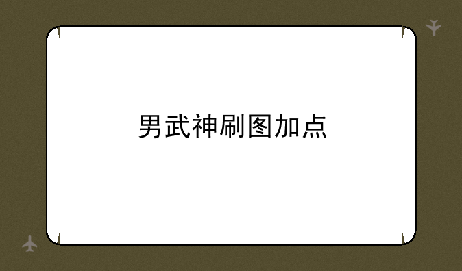 男武神刷图加点