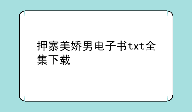 押寨美娇男电子书txt全集下载