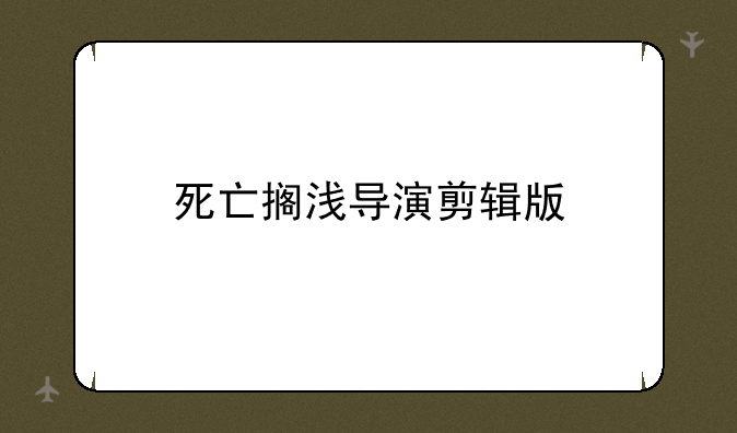 死亡搁浅导演剪辑版