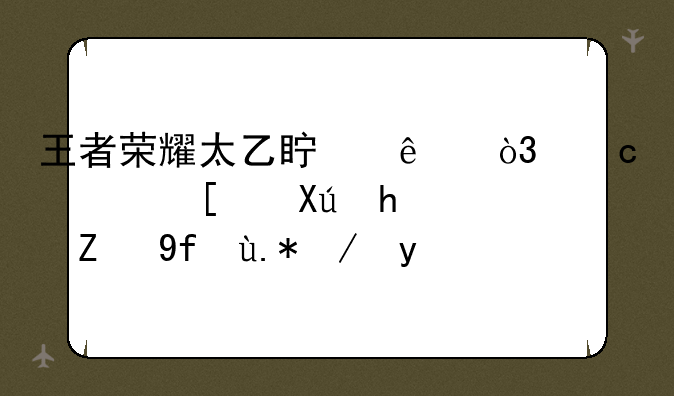 王者荣耀太乙真人，高端局只承认四个辅助