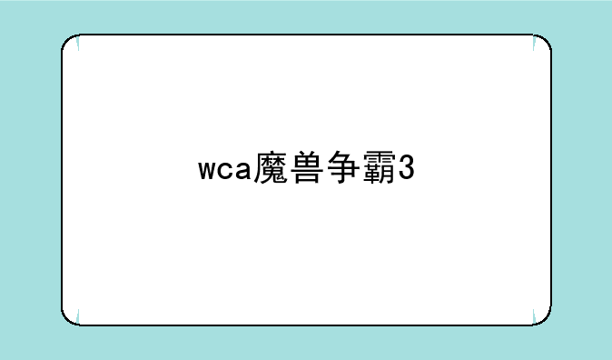 wca魔兽争霸3