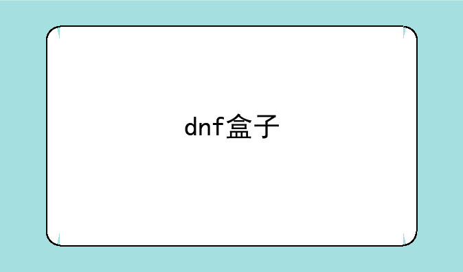 dnf盒子