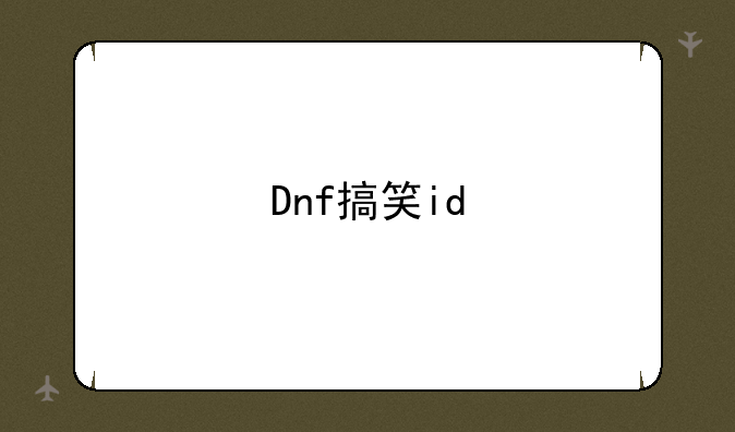 Dnf搞笑id