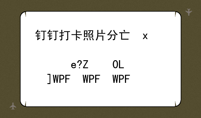钉钉打卡照片分享到照片墙怎么撤回