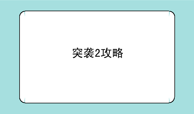 突袭2攻略