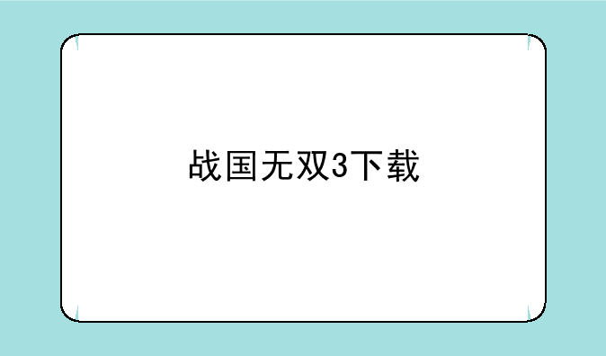 战国无双3下载